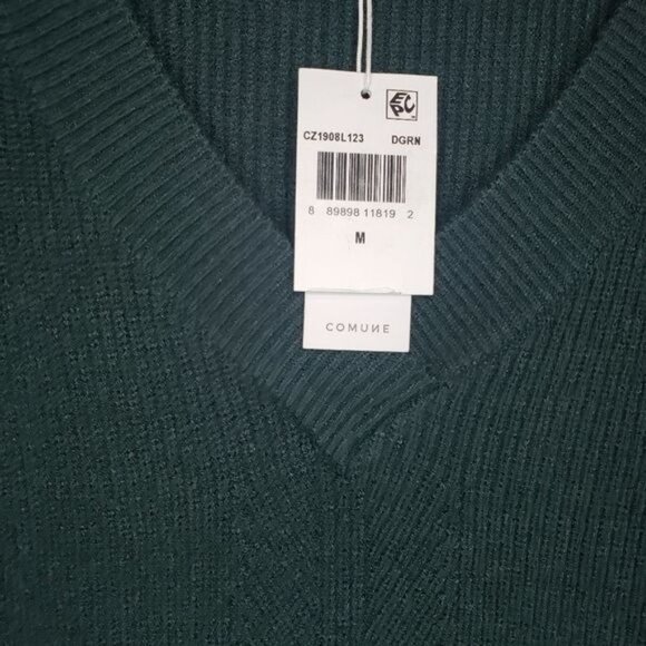 NWT Comune V-neck Ribbed Sweater‎ - Picture 6 of 9